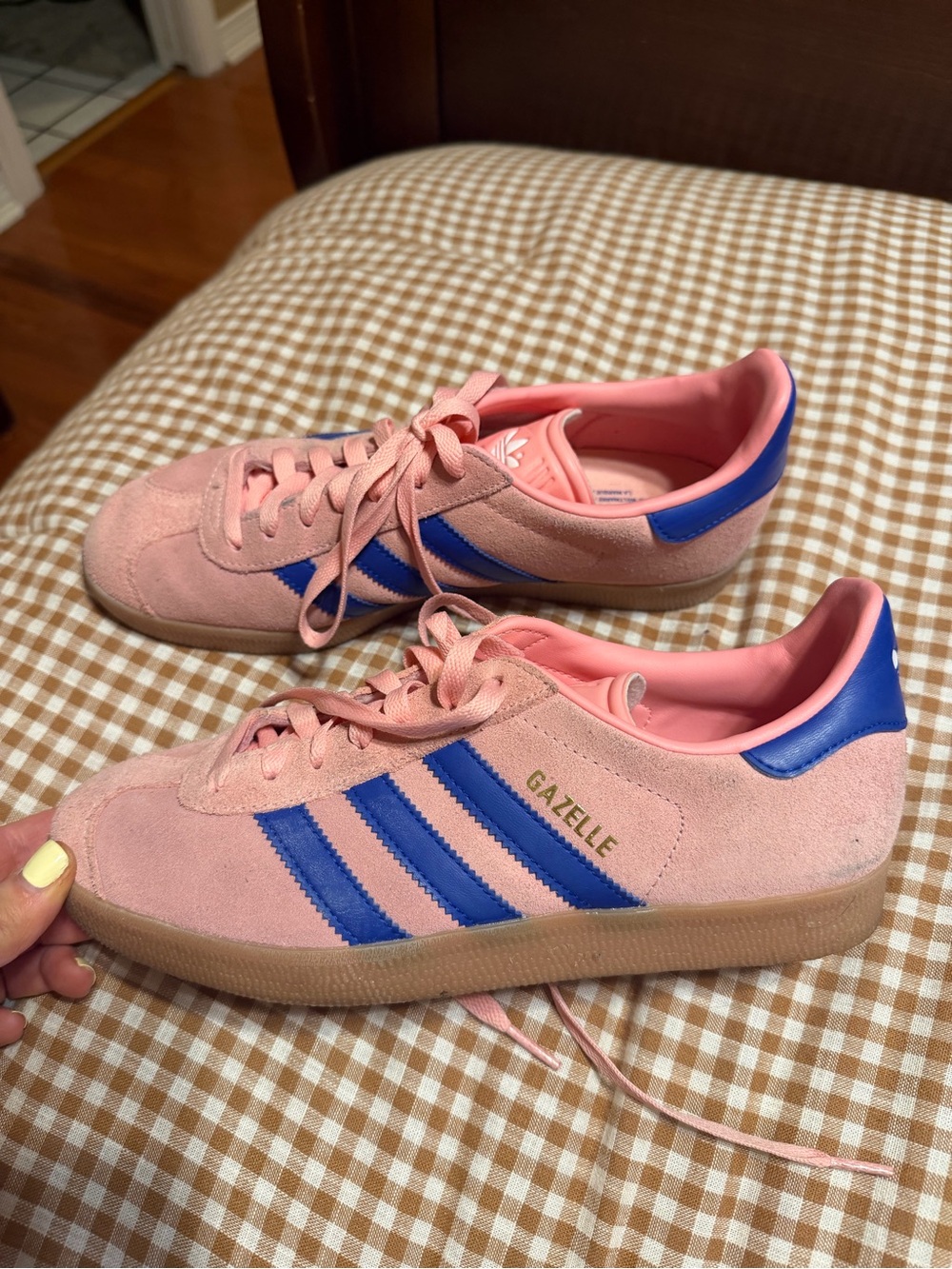 adidas Pink Suede Gazelle Sneakers